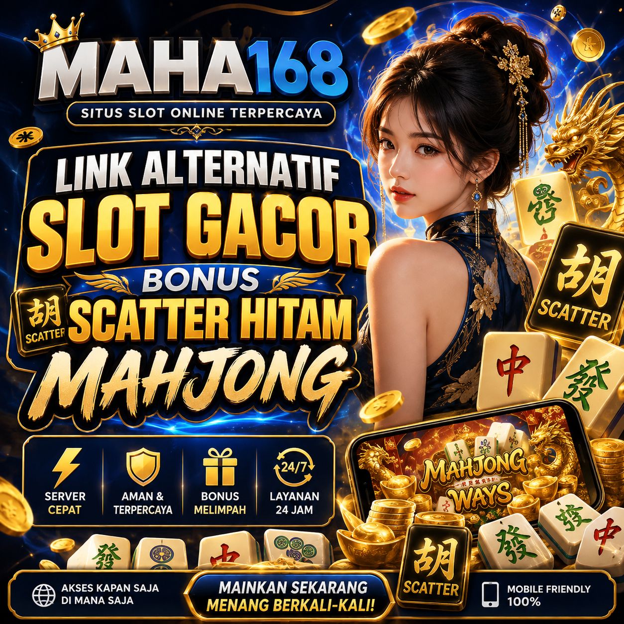 MAHA168: Daftar Slot Gacor Mahjong Link Scatter Hitam Gampang Menang by Hey siriusly